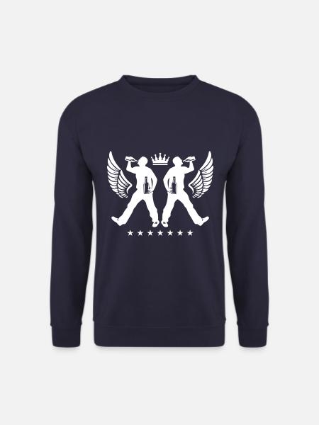 Drinking Beer Silhouette - Unisex Sweatshirt - navy