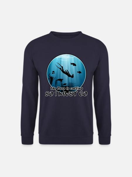 Freediver Meeresschildkröte Fische - Unisex Pullover - Navy