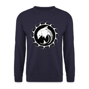 Delfin - Unisex Pullover - Navy - Vorne - Alina (178cm) & Michal (187cm)
