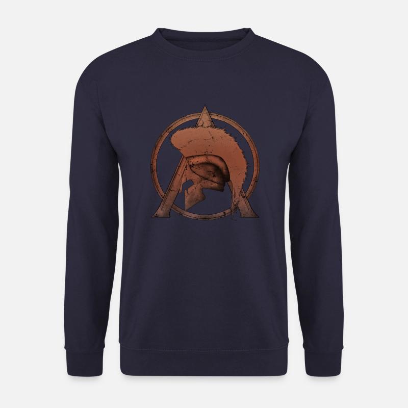 Leonidas Helm und Sparta Lambda - Unisex Pullover - Navy