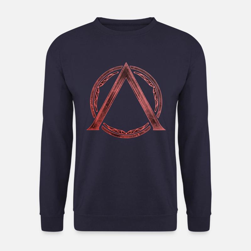 Sparta Lambda symbol fire red - Unisex Sweatshirt - navy