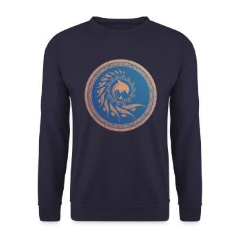 Nautilus Delfin - Unisex Pullover - Navy - Vorne - Alina (178cm) & Michal (187cm)