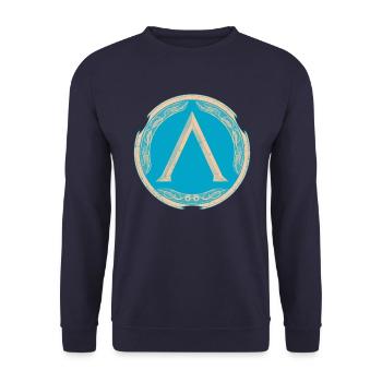 Sparta Krieger - Sweat-shirt Unisexe - marine - Devant - Alina (178cm) & Michal (187cm)