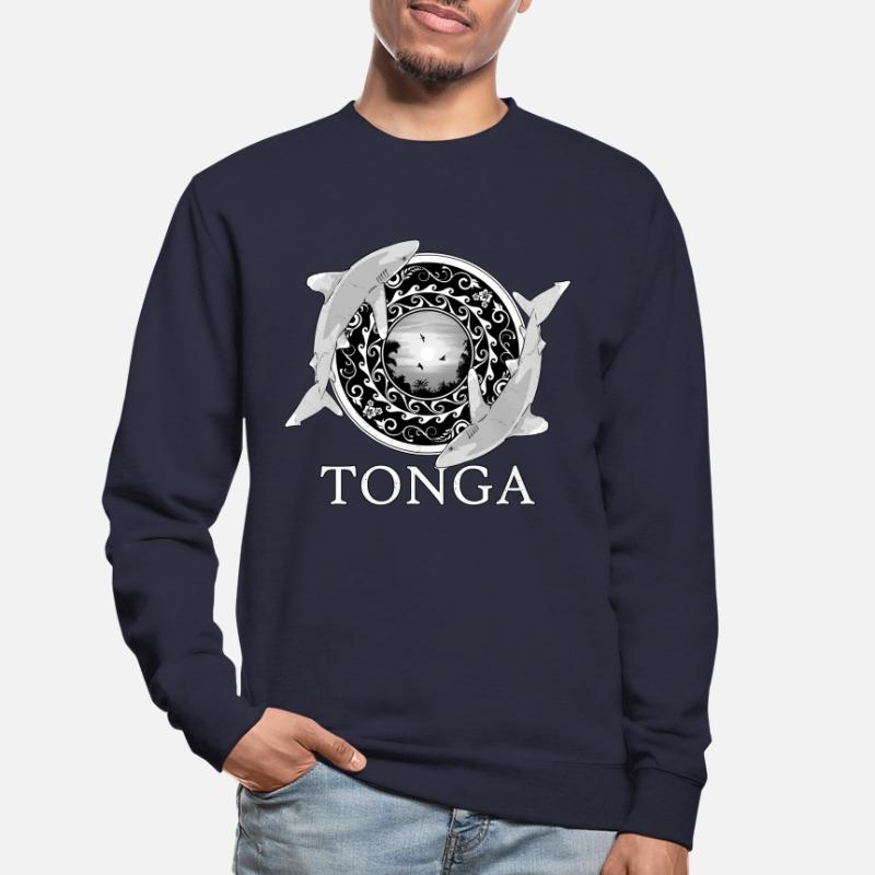 Requins de récif à pointe blanche Tonga Pride Sweat-shirt Unisexe