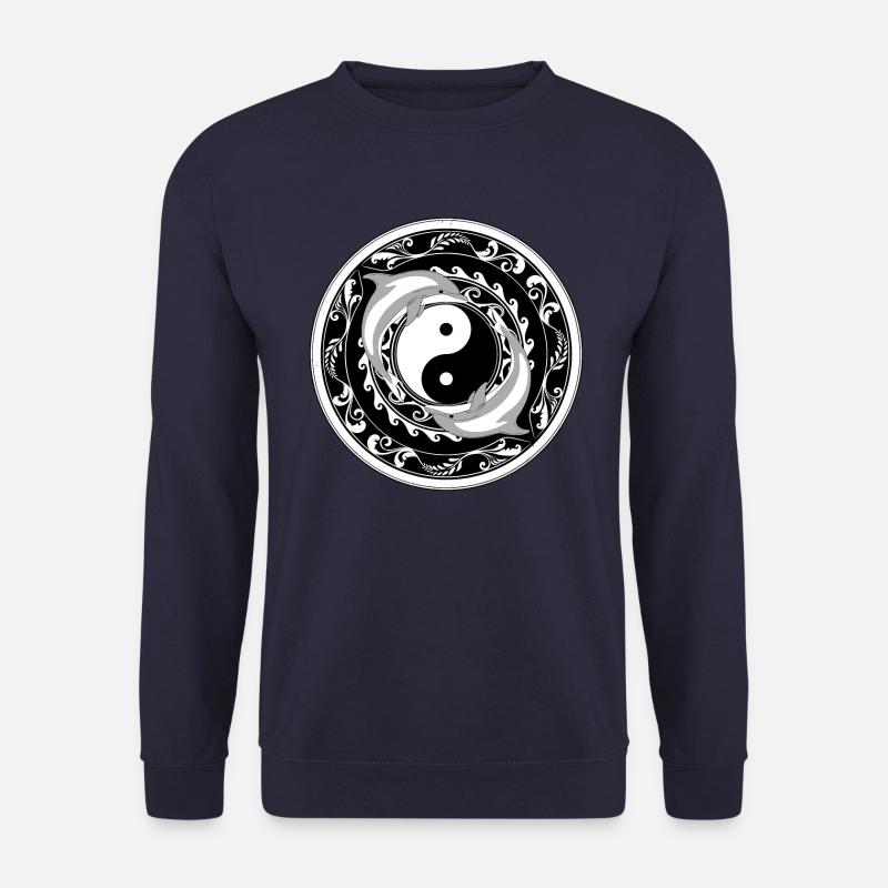 Yin Yang Delfine - Unisex Pullover - Navy