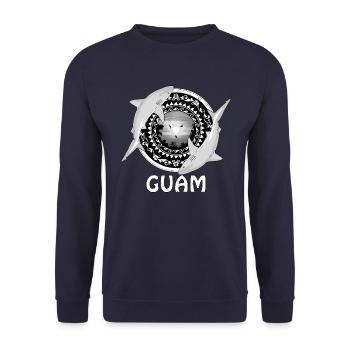 Requin bouledogue de Guam - Sweat-shirt Unisexe - marine - Devant - Alina (178cm) & Michal (187cm)