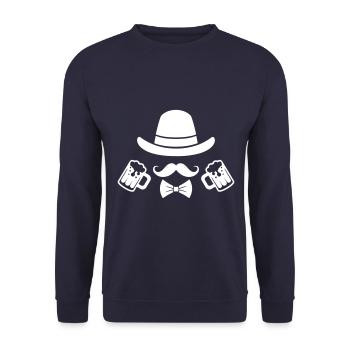 Enterrement de vie de garçon Enterrement de vie de garçon Enterrement de vie de garçon Enterrement de vie de garçon - Sweat-shirt Unisexe - marine - Devant - Alina (178cm) & Michal (187cm)