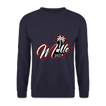Malle 2024 Palma de Majorque - Sweat-shirt Unisexe - marine - Devant - Alina (178cm) & Michal (187cm)