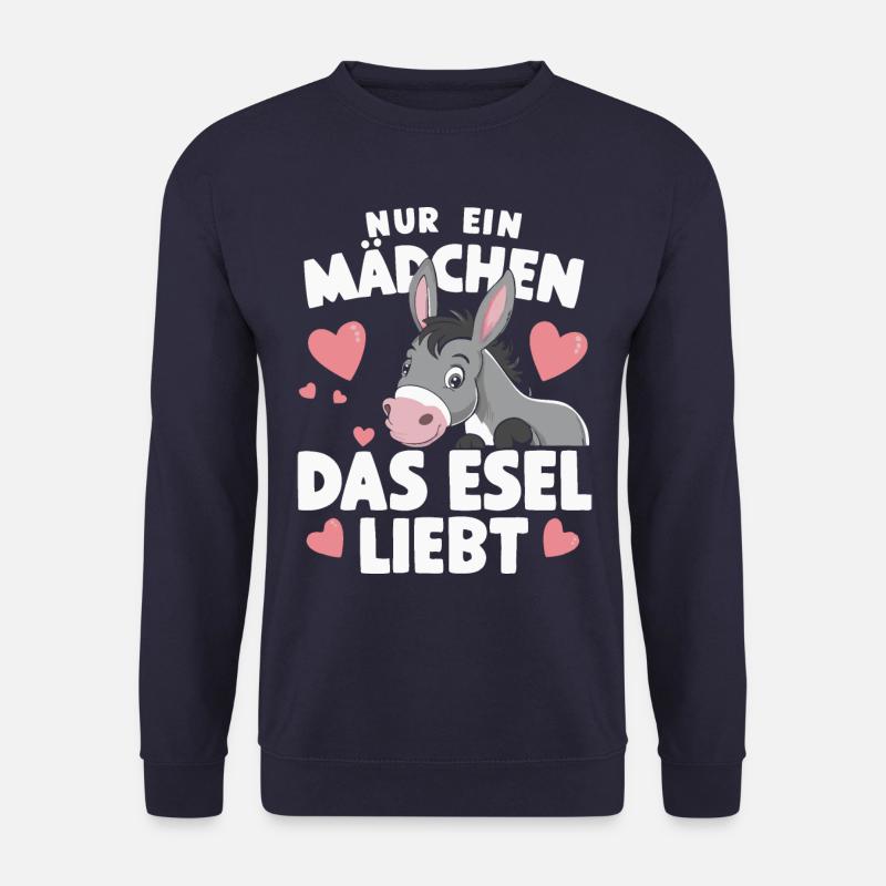 Esel Eselchen Maultier Muli - Unisex Pullover - Navy
