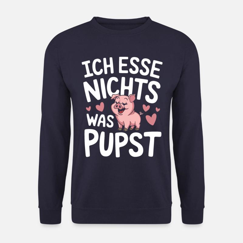 Schwein Tier - Unisex Pullover - Navy