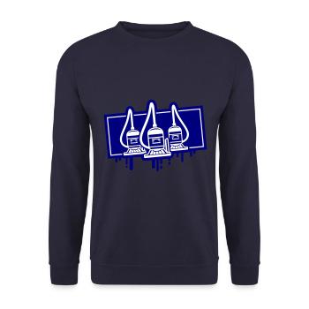 Icône d’aspirateur - Sweat-shirt Unisexe - marine - Devant - Alina (178cm) & Michal (187cm)