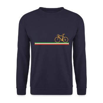 Cycling Italy - Unisex Sweatshirt - navy - Front - Alina (178cm) & Michal (187cm)