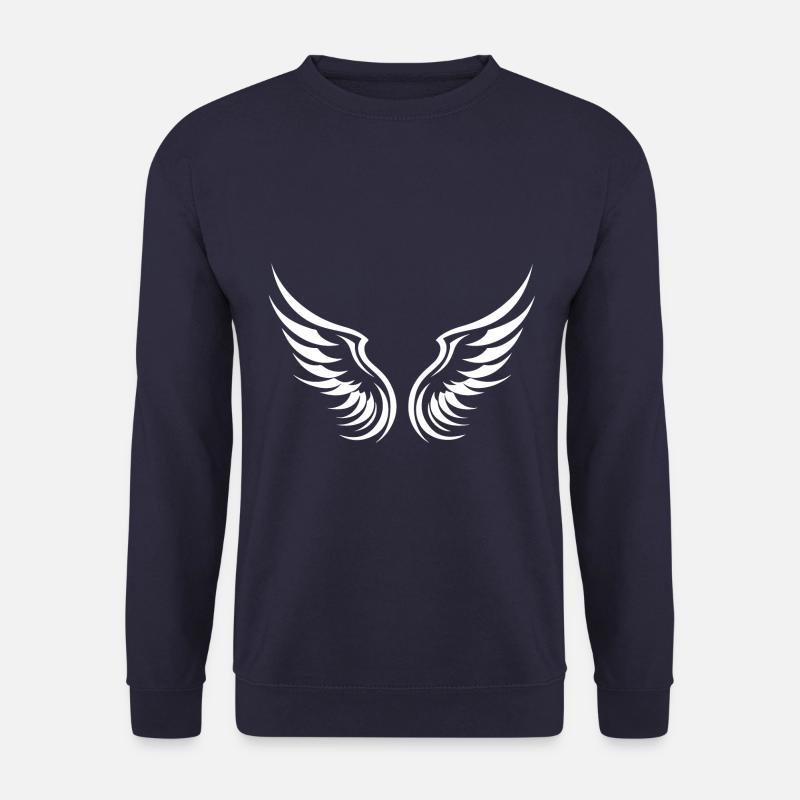 Wings symbol silhouette - Unisex Sweatshirt - navy