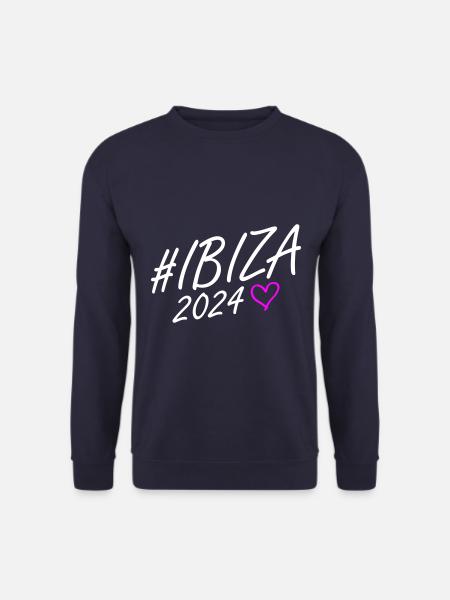 Ibiza 2024 Heart Trip - Unisex Sweatshirt - navy