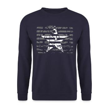 Étoile Vintage - Sweat-shirt Unisexe - marine - Devant - Alina (178cm) & Michal (187cm)