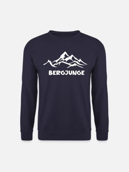 Bergjunge Berg Berge Bergsport Wandern Geschenk - Unisex Pullover - Navy
