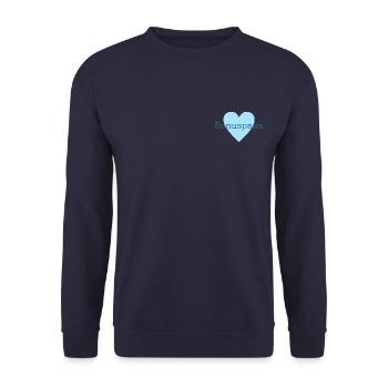 Bonuspapa - Unisex Pullover - Navy - Vorne - Alina (178cm) & Michal (187cm)