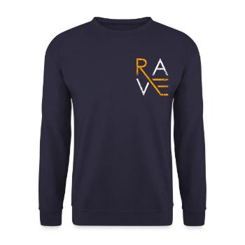 Rave cadeau techno musique Techno Parti - Sweat-shirt Unisexe - marine - Devant - Alina (178cm) & Michal (187cm)