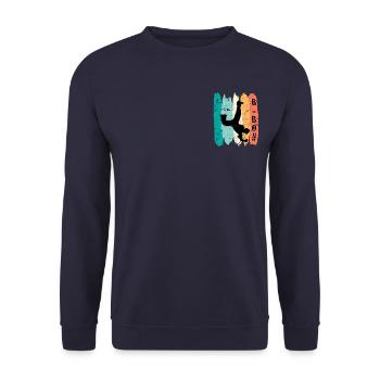 B-Boy Breakdancer Street Art Urban Danse Hip Hop - Sweat-shirt Unisexe - marine - Devant - Alina (178cm) & Michal (187cm)