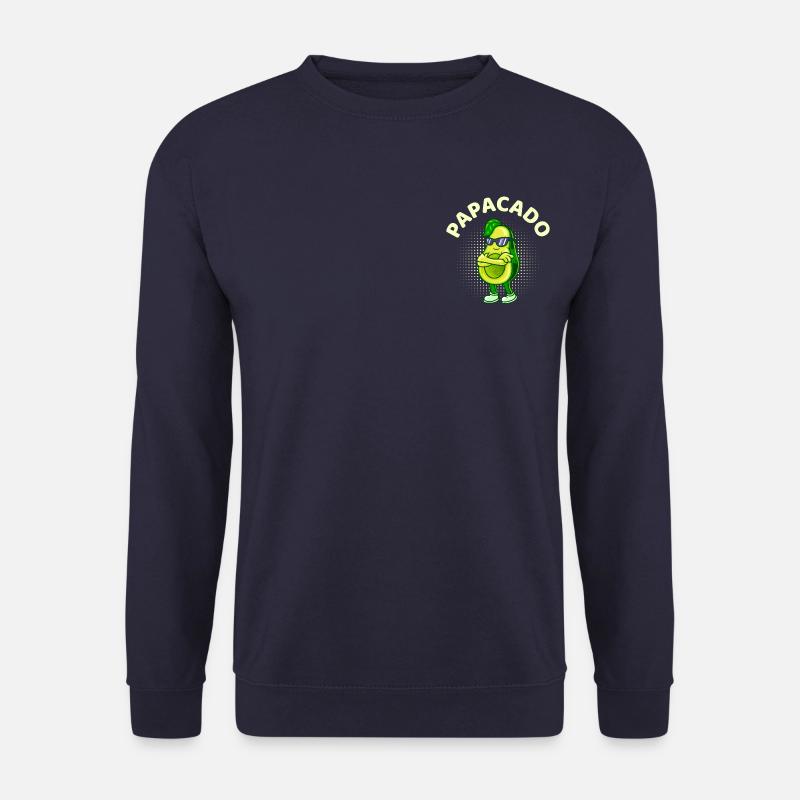 Papacado Werdender Papa Avocado Vater Geschenk - Unisex Pullover - Navy