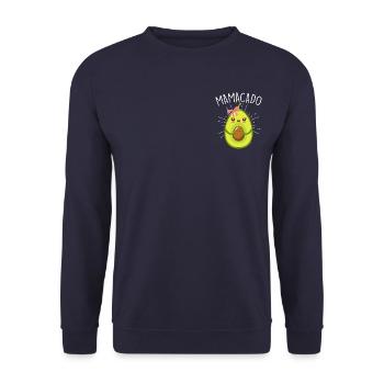 Proverbe mama avocate vegan - Sweat-shirt Unisexe - marine - Devant - Alina (178cm) & Michal (187cm)