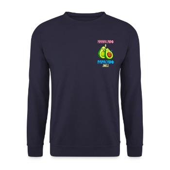 Futurs parents Mamacado et Papacado Bébé 2022 - Sweat-shirt Unisexe - marine - Devant - Alina (178cm) & Michal (187cm)