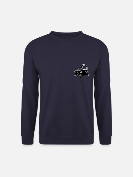 Katze Nö Nein Nope lustig faul - Unisex Pullover - Navy