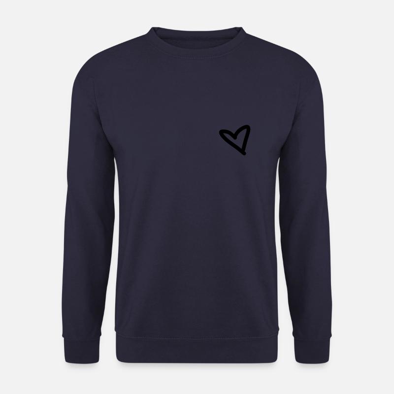 Herzchen Design - Unisex Pullover - Navy
