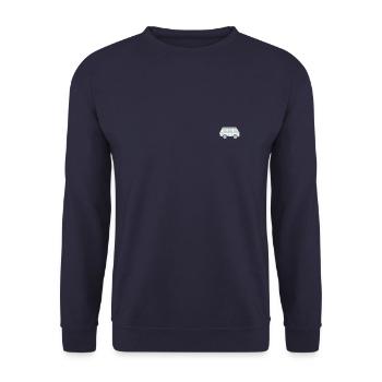 camper - Unisex Sweatshirt - navy - Front - Alina (178cm) & Michal (187cm)
