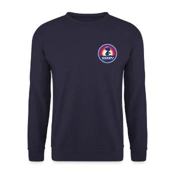 Peanuts Snoopy Auf Dem Mond - Unisex Pullover - Navy - Vorne - Alina (178cm) & Michal (187cm)