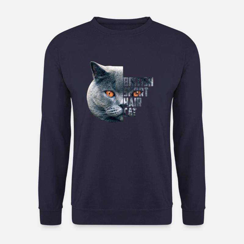 Britisch Kurzhaar Katze - BKH blue Geschenkidee - Unisex Pullover - Navy
