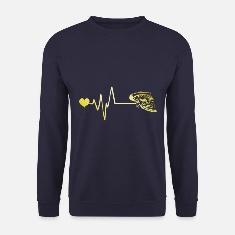 Pizza Puls Herz Liebe - Unisex Pullover - Navy