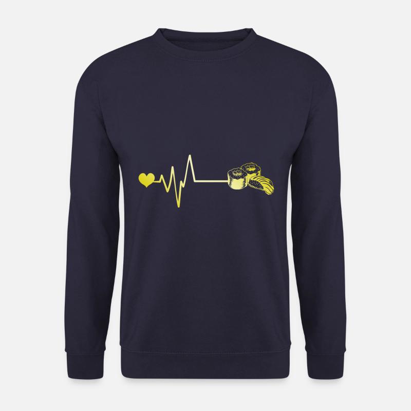 Sushi Herzschlag Puls - Unisex Pullover - Navy