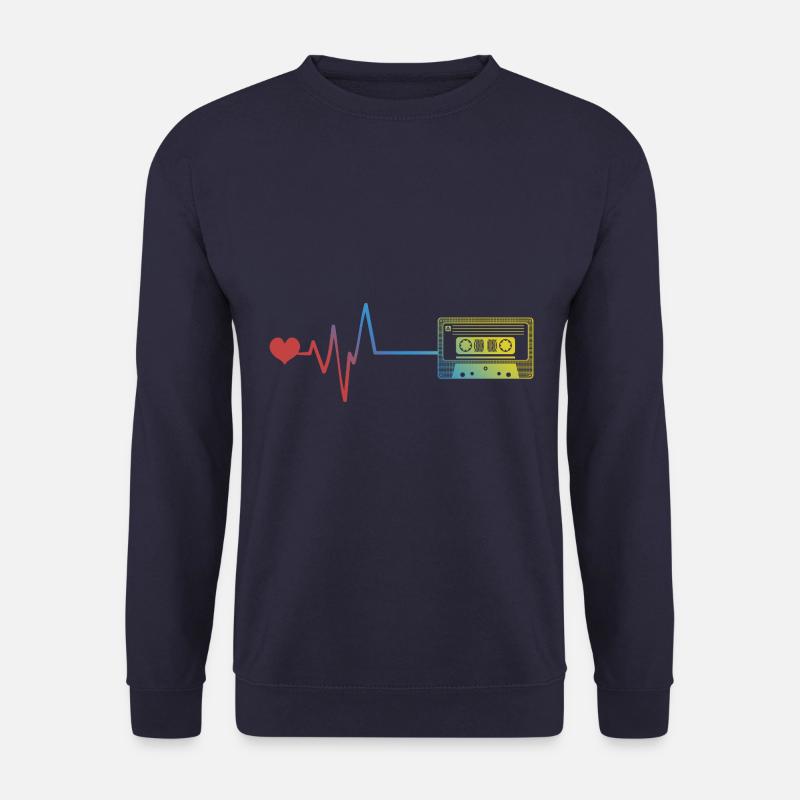 Kassette Puls Herzschlag - Unisex Pullover - Navy