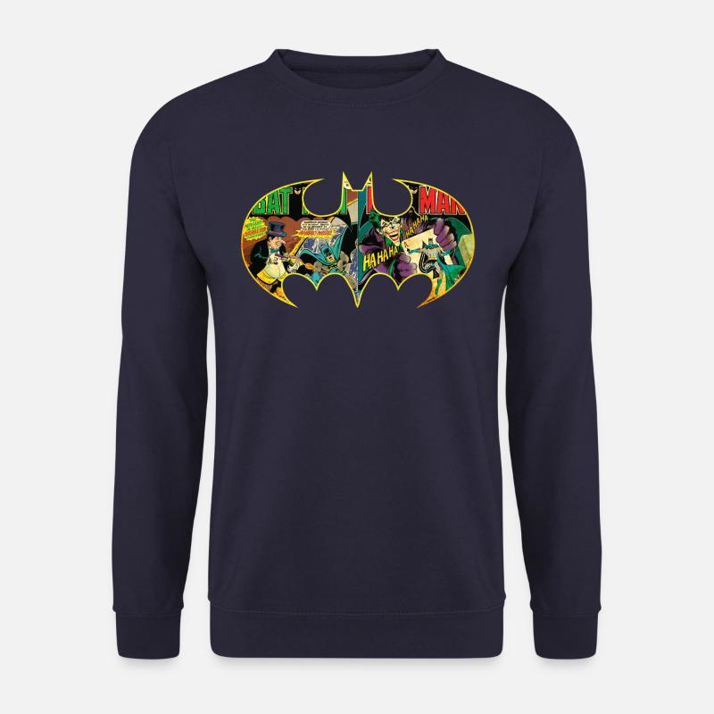 Batman Logo Comic T-skjorte for tenåringer - Genser unisex - marine