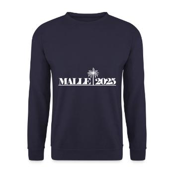 Malle 2025 Palme Mallorca - Unisex Pullover - Navy - Vorne - Alina (178cm) & Michal (187cm)