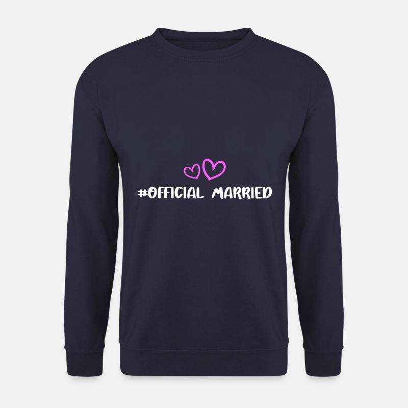 Married Hochzeit Herz - Unisex Pullover - Navy