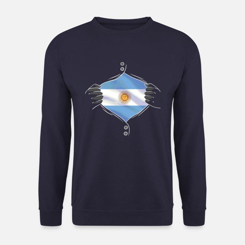 Argentina flag proud - Unisex Pullover - Navy