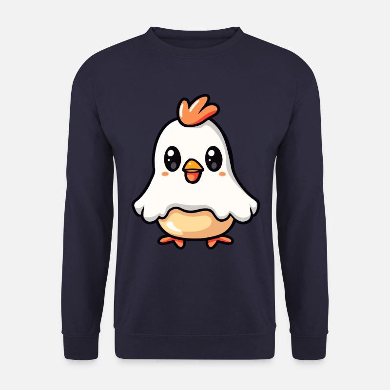 Chicken Halloween Comic Ghost - Unisex Sweatshirt - navy