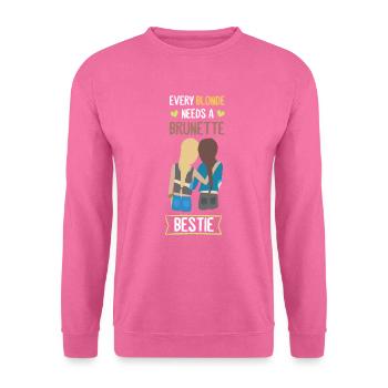 ABF Beste Freundinnen Blond Brünette Bestie Shirt - Unisex Pullover - Pink - Vorne