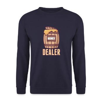 Imker Bienenzüchter Imkerei Bienen Honey Dealer - Unisex Pullover - Navy - Vorne - Alina (178cm) & Michal (187cm)