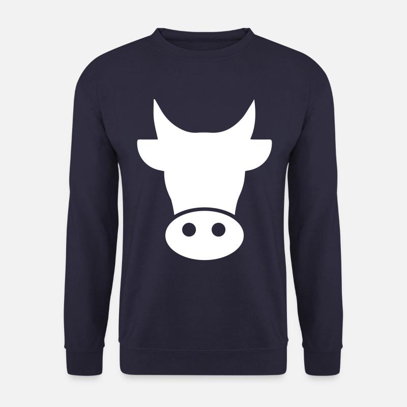 Kuh Kopf - Unisex Pullover - Navy