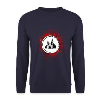 Église Congrégation Foi Christianisme - Sweat-shirt Unisexe - marine - Devant - Alina (178cm) & Michal (187cm)