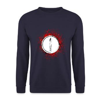 Icône de couteau Icône - Sweat-shirt Unisexe - marine - Devant - Alina (178cm) & Michal (187cm)