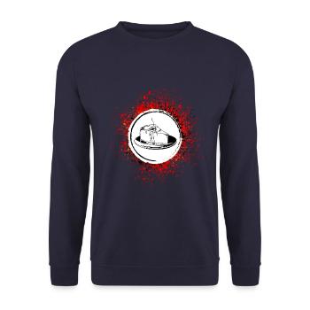 Cuisson du cheesecake - Sweat-shirt Unisexe - marine - Devant - Alina (178cm) & Michal (187cm)
