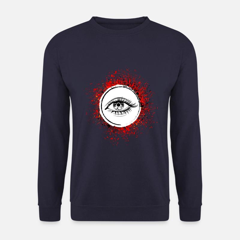 Augen symbol Wimpern - Unisex Pullover - Navy