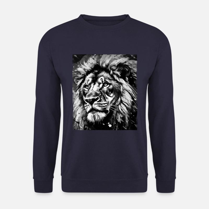 Löwe Porträt - Unisex Pullover - Navy