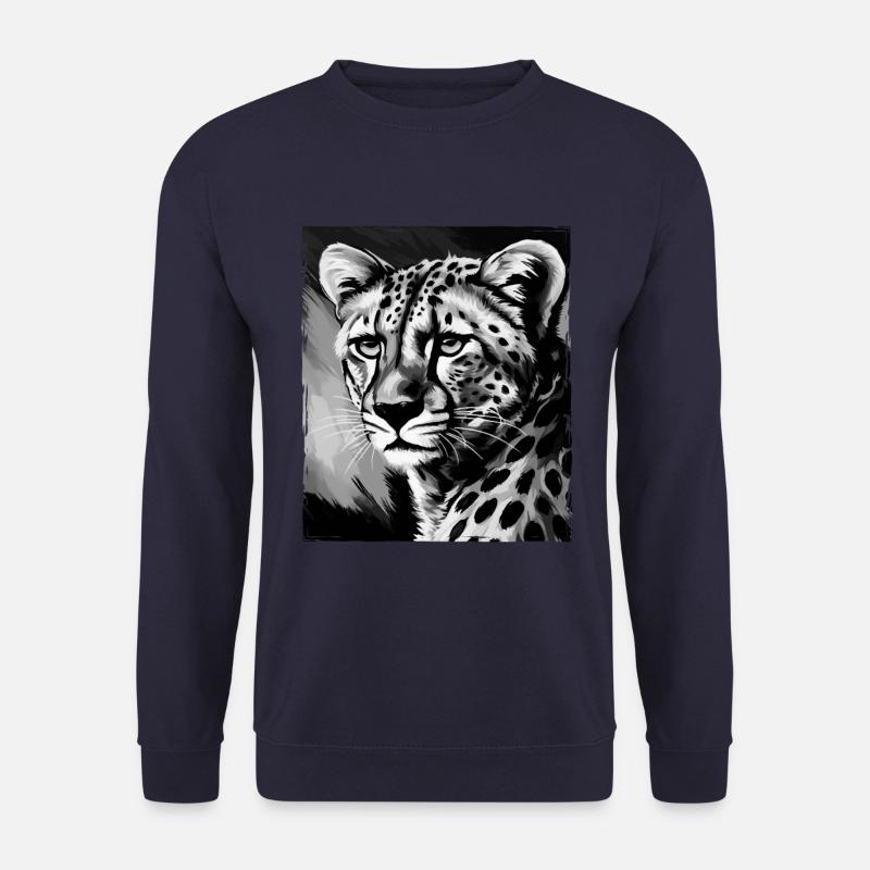 Gepard Porträt - Unisex Pullover - Navy