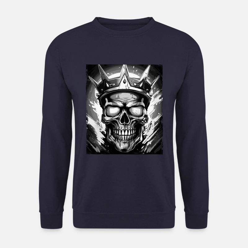 Totenkopf König Krone - Unisex Pullover - Navy