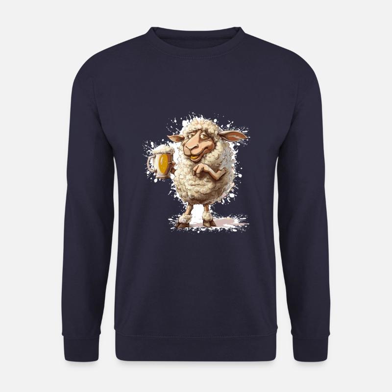 Sheep Beer Funny - Unisex Sweatshirt - navy